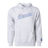 Pistons City Edition Detroit Wordmark Hooded Sweatshirt in Grey - Front View