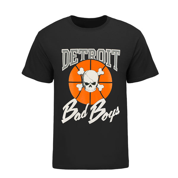 Detroit Bad Boys T-Shirt in Black - Front View