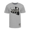 Mitchell & Ness Pistons Championship Rings T-Shirt in Gray - Front View