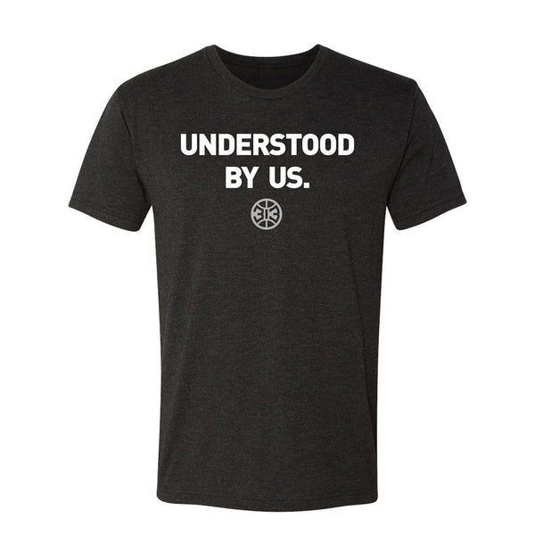 Pistons Understood By Us Tri-blend T-Shirt in Black - Front View