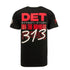 Detroit Pistons Run The Numbers T-Shirt in Black - Back View