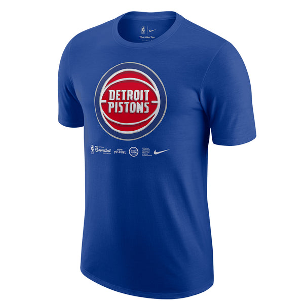 Nike Pistons Dri-Fit T-Shirt in Blue - Front View