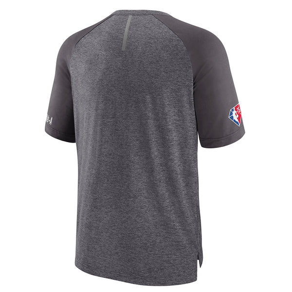 Fanatics Pistons Los Noches T-Shirt in Gray - Back View