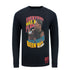 Mitchell & Ness Pistons Joe Louis Long Sleeve T-Shirt in Black - Front View