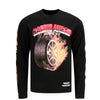 DETail Threads Pistons Garage Racing Ahead Long Sleeve T-Shirt in Black - Front View