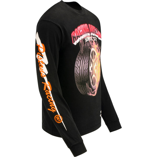DETail Threads Pistons Garage Racing Ahead Long Sleeve T-Shirt in Black - Right View