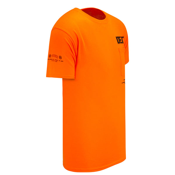 DETail Threads Pistons Garage Power T-Shirt in Orange- Side View