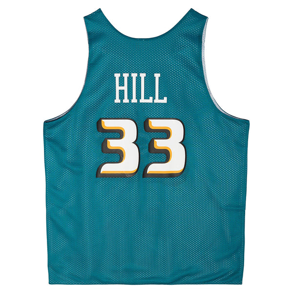 Mitchell & Ness Pistons Grant Hill Name & Number Reversible Mesh Tank Top in Blue - Back View