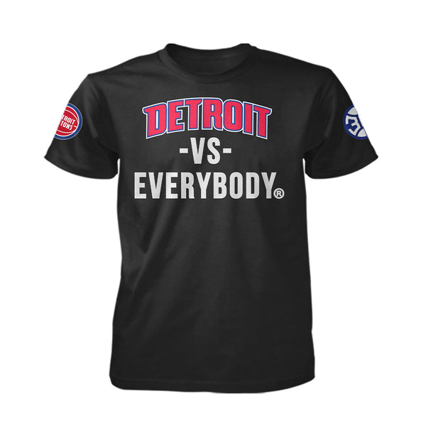 Detroit vs. Everybody Tour T-Shirt in Black - Front View