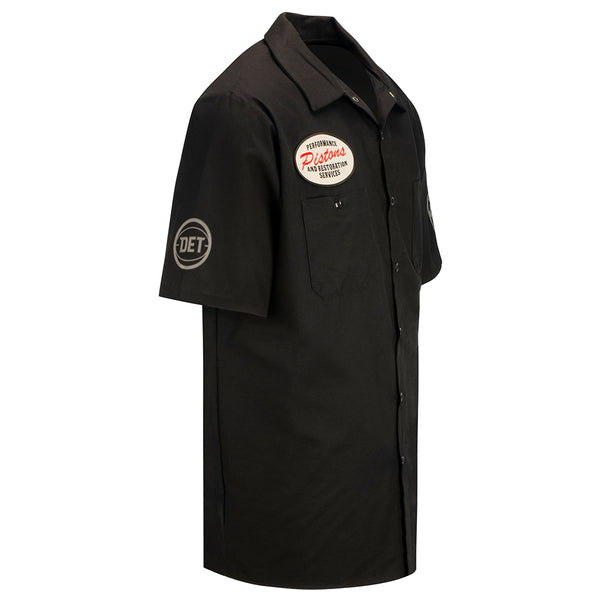 DETail Threads Pistons Garage Work Shirt in Black - 1/4 Right View