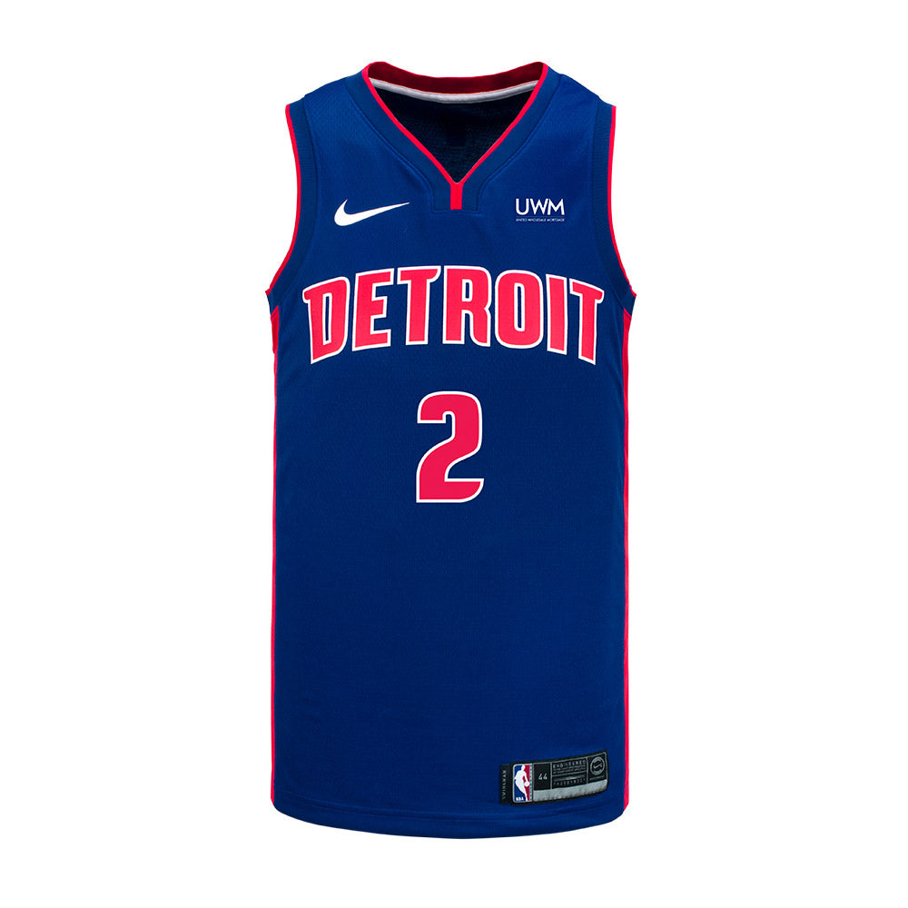 Youth Nike Cade Cunningham Blue Detroit Pistons Swingman Jersey - Icon Edition