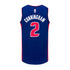 Cade Cunningham Youth Nike Icon Swingman Jersey in Blue - Back View