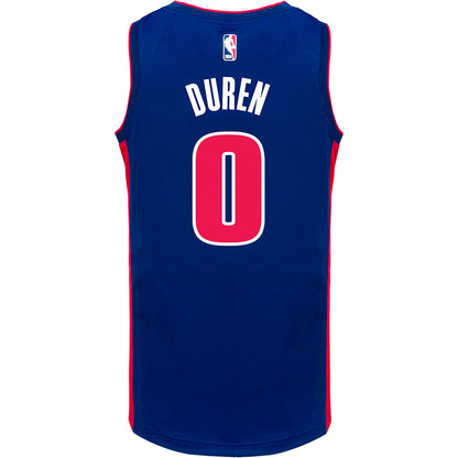Jalen Duren Nike Icon Swingman Jersey in Blue - Back View