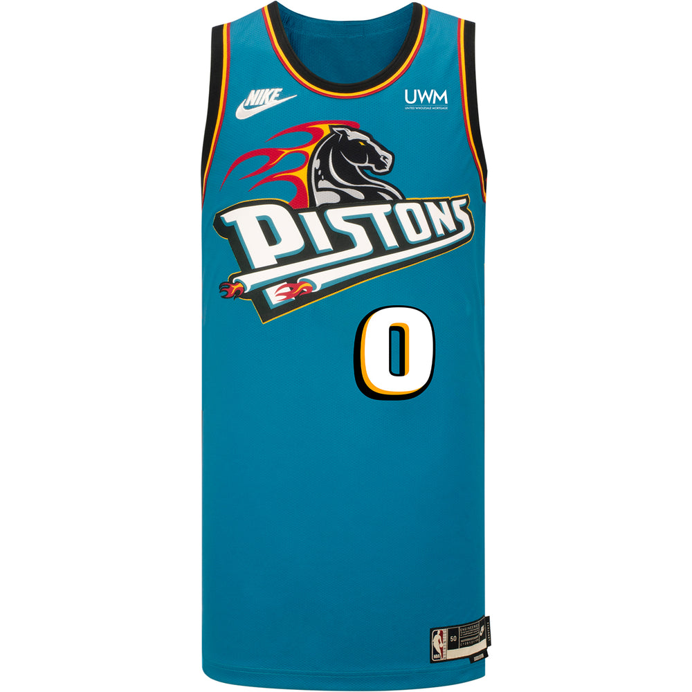 Detroit Pistons Grant Hill Black Throwback Jersey