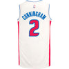 Cade Cunningham Nike Association Swingman Jersey in White - Back View