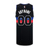 Detroit Pistons Personalized Youth Jordan Brand Statement 22-23 Swingman Jersey in Black - Back View