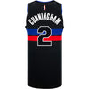 Cade Cunningham Jordan Brand Statement 22-23 Swingman Jersey in Black - Back View
