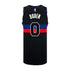 Jalen Duren Jordan Brand Youth Statement 22-23 Swingman Jersey in Black - Back View
