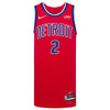 Cade Cunningham Nike Remix Swingman Jersey in Red - Front View