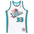 Mitchell & Ness Pistons 1998-99 Grant Hill Throwback Jersey in White - Front View