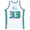 Mitchell & Ness Pistons 1998-99 Grant Hill Throwback Jersey in White - Back View