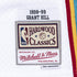 Mitchell & Ness Pistons 1998-99 Grant Hill Throwback Jersey in White - Close Up View