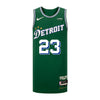 Jaden Ivey Nike Youth City Edition 22-23 Swingman Jersey in Green - Front View