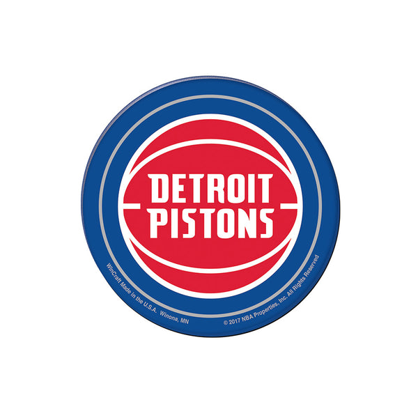 Detroit Pistons Acrylic Magnet in Blue and Red - Front View