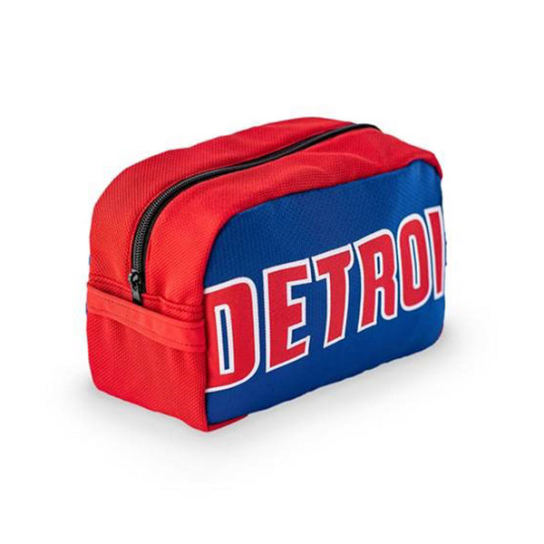 Detroit Pistons Dopp Kit in Red and Blue - Front View