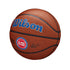 Pistons Alliance Full Size Basketball in Brown - Left View