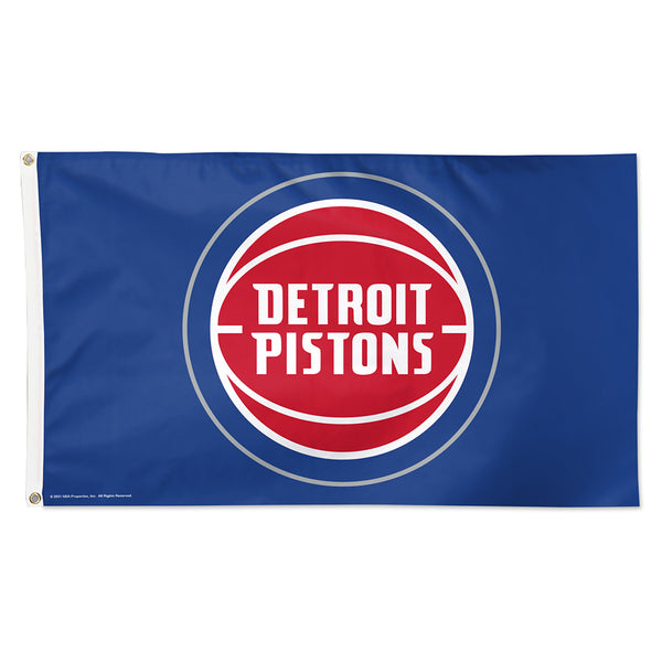 Wincraft Pistons 3x5 Deluxe Flag in Blue - Front View