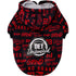 FreshPawz Pistons Hoodie in Red/Black - Top View
