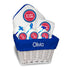 Detroit Pistons Personalized Basket in White and Blue - Front View Medium