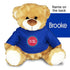 Detroit Pistons Personalized 10" Plush Bear in Blue Shirt - Front View