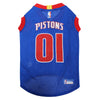 Detroit Pistons Pet Jersey in Blue - Back View