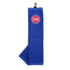Trifold Towel 16"x22" Scrubber in Blue - Front View