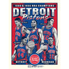 Detroit Pistons Unframed Bad Boys Poster - Front View