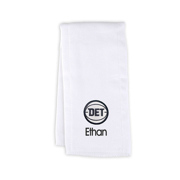 Detroit Pistons DET Personalized White Towel - Front View