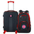 Detroit Pistons Premium 2 Piece Backpack & Carry On Set in Black - Front View