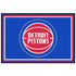 Pistons 5x8 Rug in Blue - Front View