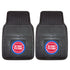 Pistons 2 Pack Vinyl Car Mat Set in Black - Front View