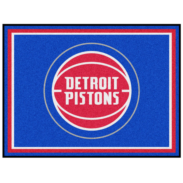 Pistons 8x10 Rug in Blue - Front View