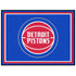Pistons 8x10 Rug in Blue - Front View