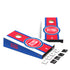 Detroit Pistons Desktop Cornhole Logo Stripe Design Multicolor - Front View