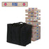 Detroit Pistons Giant Wooden Tumble Tower Game in Brown - Front View