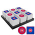 Detroit Pistons Tic-Tac-Toe Game in White - Front View