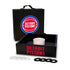 Detroit Pistons Washer Game Set Onyx Stained - Front View