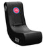 Dream Seat Game Rocker 100 with Detroit Pistons Logo in Black - Front View