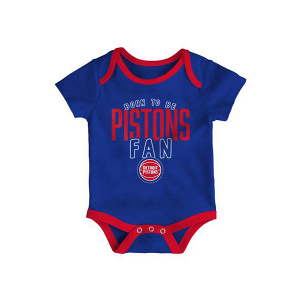 Infant Outerstuff Pistons Onesie in Blue - Front View