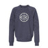 Youth Pistons 313 Logo Crewneck Sweatshirt in Gray - Front View